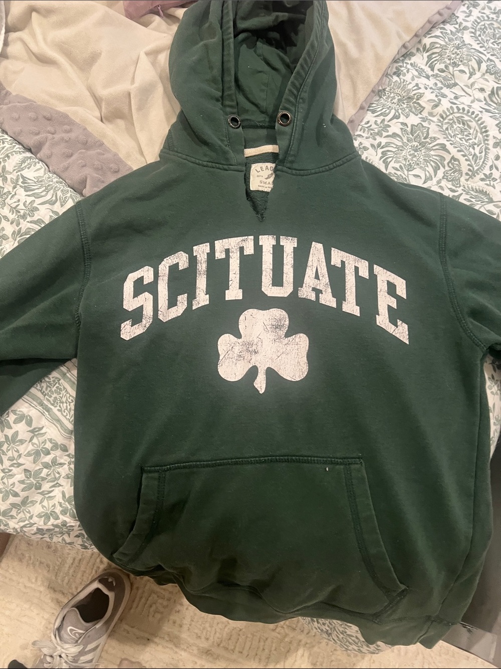 League Dark Green Scituate Shamrock Hoodie
